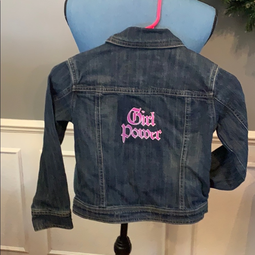Girls denim jacket 💕girl power! 💕